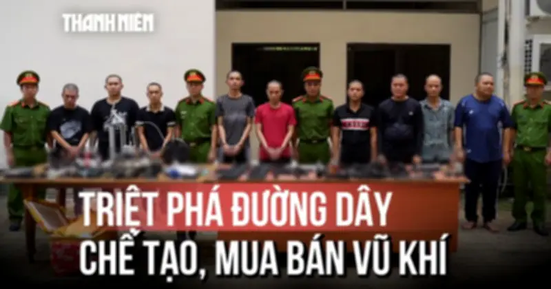 Công an TP.HCM triệt phá đường dây mua bán vũ khí quân dụng liên tỉnh, khởi tố 30 người