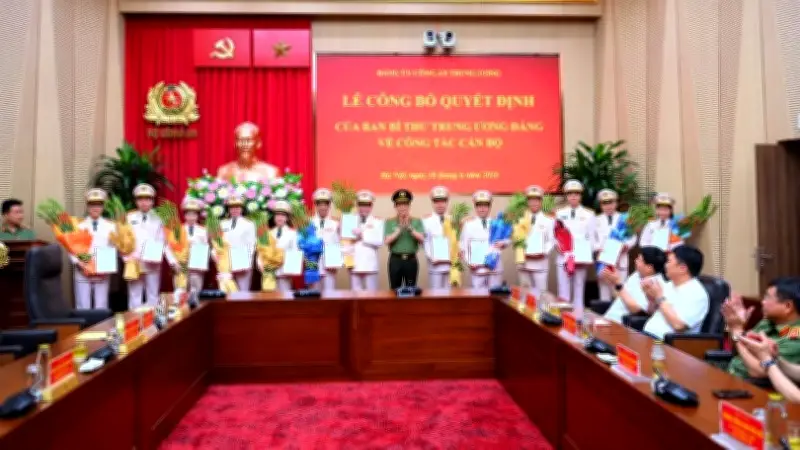 Công bố Ủy ban Kiểm tra Đảng ủy Công an Trung ương nhiệm kỳ 2025-2030