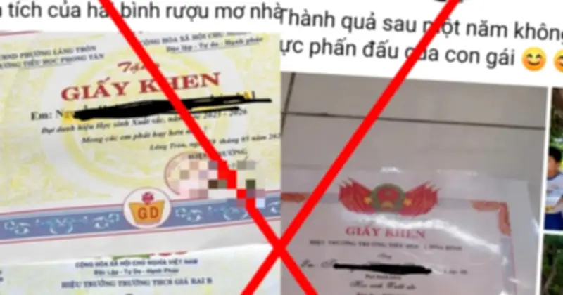 Cảnh báo nguy hiểm khi khoe giấy khen của con trên mạng xã hội