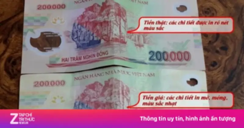 Cảnh báo tiền giả 200.000 đồng xuất hiện trở lại: cách phân biệt thật giả