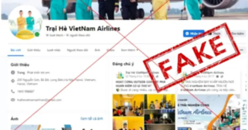 Cảnh giác chiêu lừa đảo mùa cao điểm hè: Giả mạo Vietnam Airlines