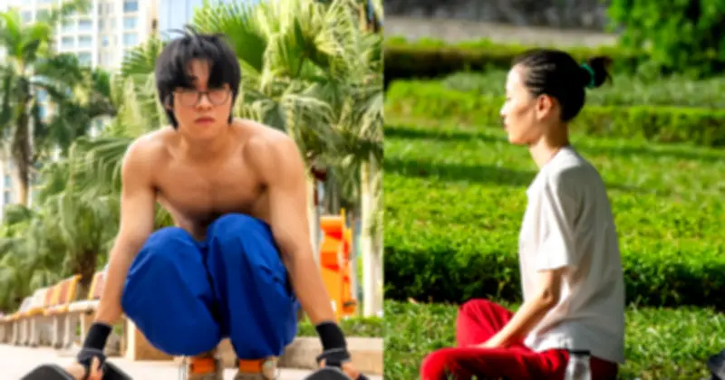 Cảnh tượng khó tin giữa chảo lửa Hà Nội: Thiền dưới nắng, chạy bộ gần 40 độ C