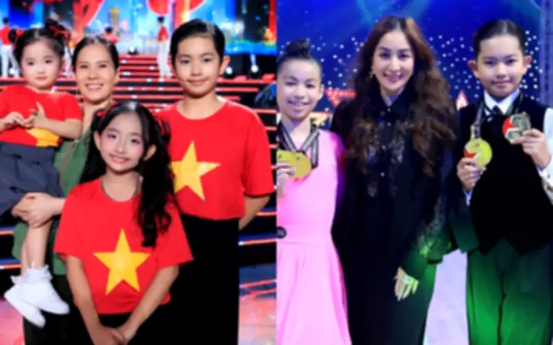 Con trai, con gái nhà Khánh Thi - Phan Hiển tự tin khoe tài trên sân khấu lớn