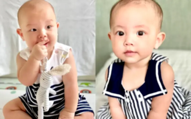 Cặp song sinh nhà Hồ Ngọc Hà lúc 7 tháng tuổi đáng yêu như thế nào?