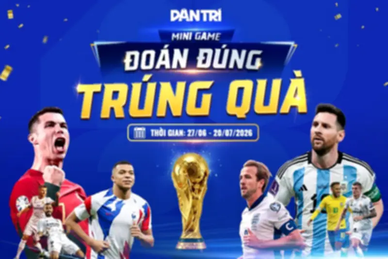 Dự đoán World Cup 2026 cùng minigame 'Đoán đúng - Trúng quà' của Dân trí