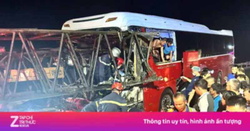 Danh tính nạn nhân vụ xe khách tông đầu kéo trên cao tốc Hà Tĩnh