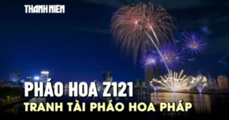 DIFF 2026: Pháo hoa Z121 vẽ cây cổ thụ trên bầu trời Đà Nẵng