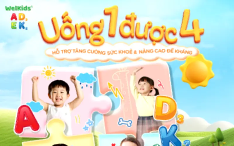 Dưỡng chất vàng Welkids Adek giúp trẻ phát triển toàn diện