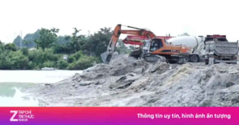 Doanh nghiệp bê tông đổ trái phép hơn 400 tấn chất thải ra môi trường