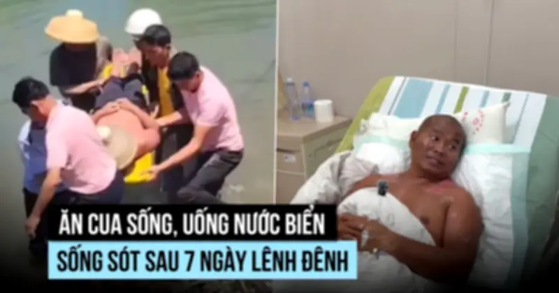 Du khách sống sót thần kỳ sau 7 ngày trôi dạt trên biển