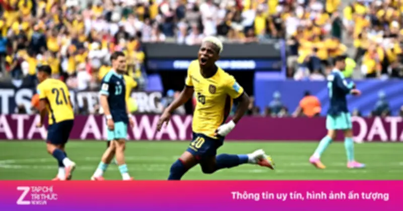 Ecuador gỡ hòa 1-1 trước Đức bằng siêu phẩm ngoài vòng cấm