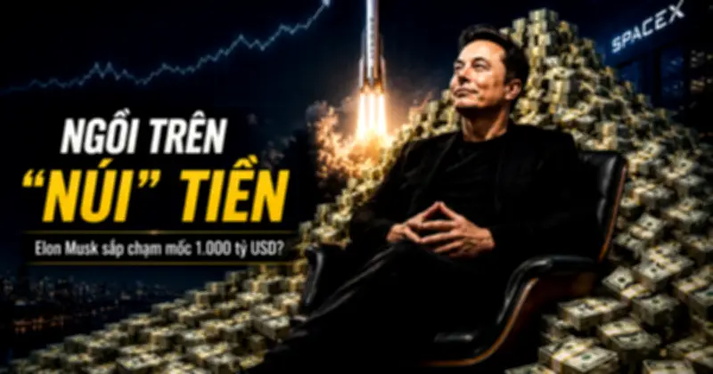 Elon Musk có thể trở thành tỷ phú nghìn tỷ USD đầu tiên nhờ IPO SpaceX