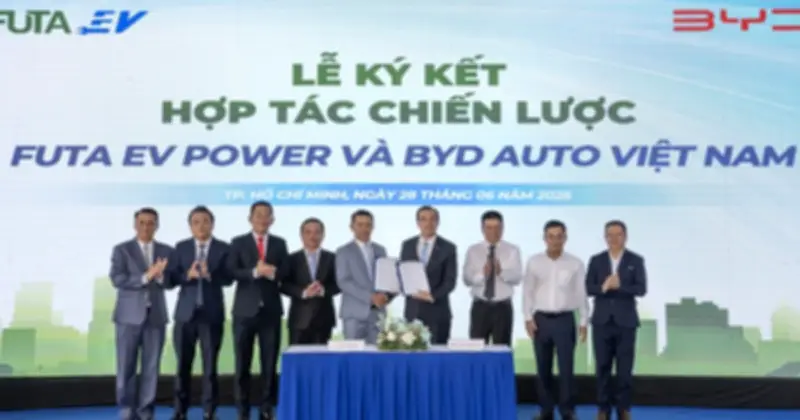 FUTA EV Power và BYD hợp tác phát triển hạ tầng sạc xe điện tại Việt Nam