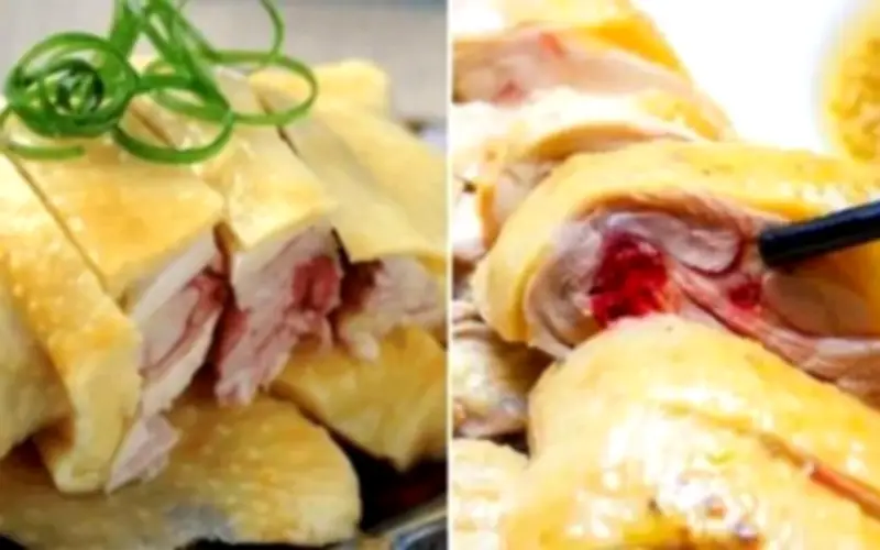 Gà luộc kỹ vẫn đỏ xương: Nguyên nhân và cách phân biệt