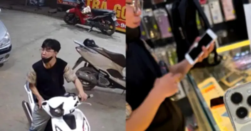 Gà trái nguy trang giàu có chiếm đoạt 2 điện thoại iPhone bằng chiêu đánh tráo