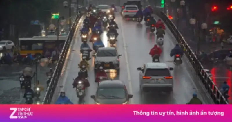 Gió mùa đông bắc tràn về chiều tối nay, miền Bắc mưa rất lớn, nhiệt độ giảm sâu