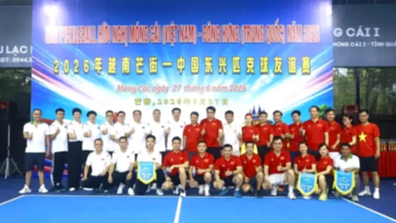 Giao lưu Pickleball hữu nghị Móng Cái-Đông Hưng thắt chặt tình hữu nghị biên giới