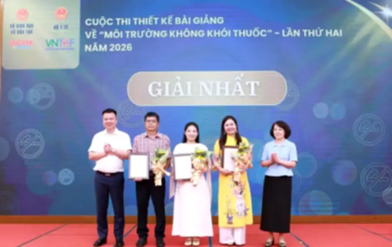 Gần 4.500 bài giảng dự thi về môi trường không khói thuốc năm 2026