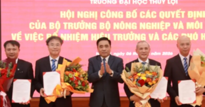 GS Nguyễn Trung Việt được bổ nhiệm hiệu trưởng Trường ĐH Thủy lợi