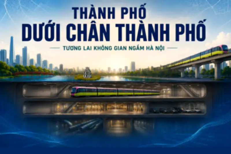 Hà Nội định hướng xây dựng thành phố dưới chân thành phố