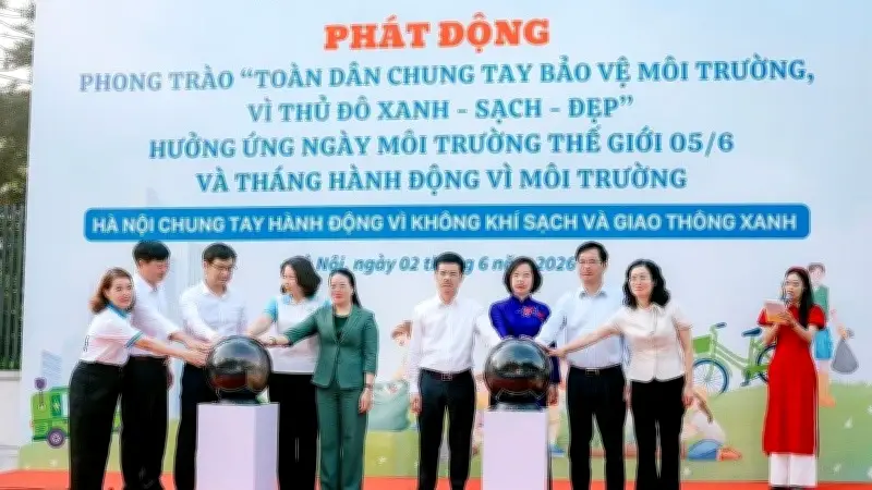 Hà Nội phát động phong trào 'Toàn dân chung tay bảo vệ môi trường'