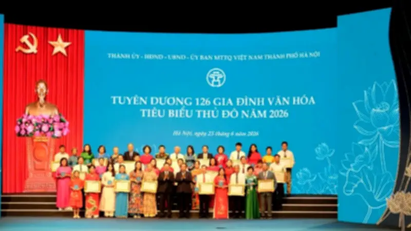 Hà Nội tuyên dương 126 gia đình văn hóa tiêu biểu Thủ đô năm 2026