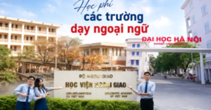 Học phí trường ngoại ngữ 2026: Đại học Sư phạm miễn phí, Trường Quốc tế đến 112 triệu