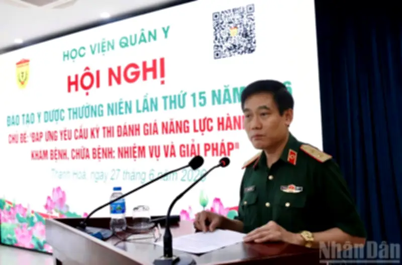 Học viện Quân y chuẩn bị cho kỳ thi đánh giá năng lực hành nghề y từ 2027