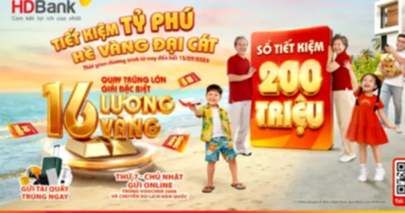 HDBank trao 19 giải thưởng sổ tiết kiệm và du lịch Hàn Quốc trong kỳ quay số thứ 2