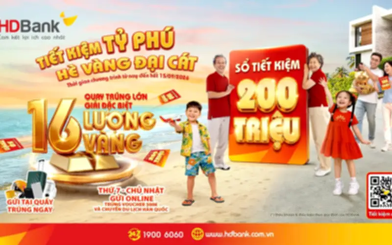 HDBank trao thưởng 38 khách hàng may mắn trong chương trình Tiết kiệm Tỷ phú