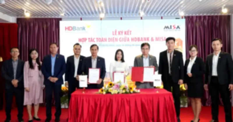 HDBank và MISA hợp tác mở rộng tín dụng số cho 350.000 doanh nghiệp