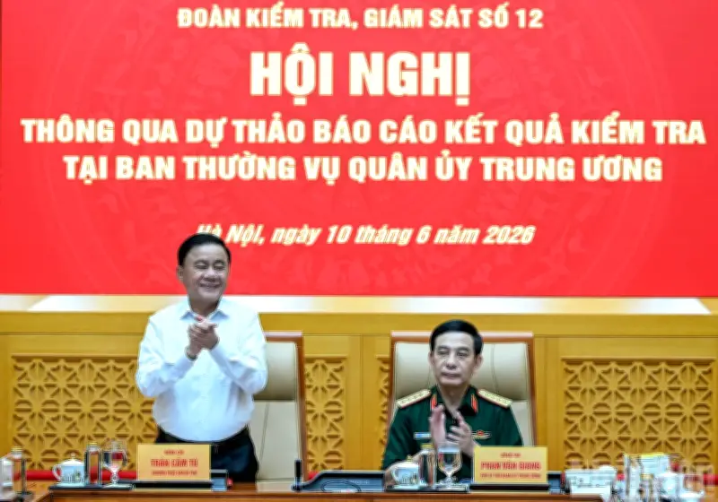 Hội nghị kiểm tra, giám sát của Bộ Chính trị tại Quân ủy Trung ương