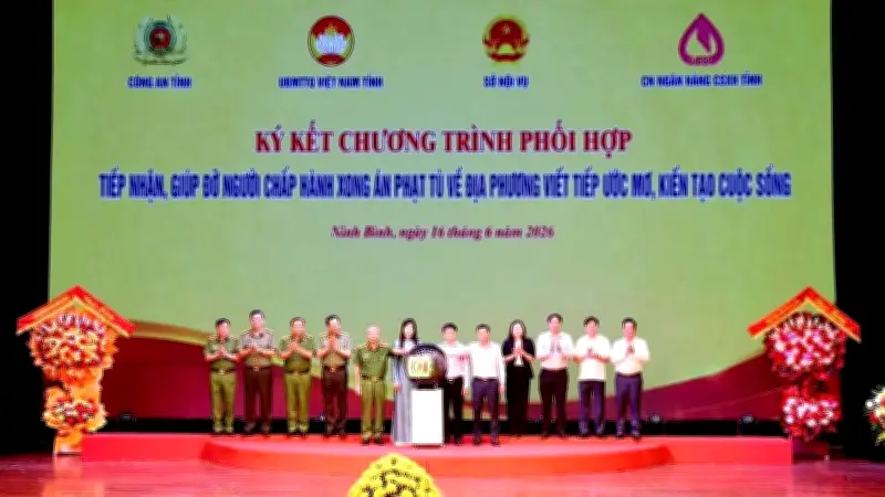 Hội nghị tái hòa nhập cộng đồng cho người chấp hành xong án phạt tù tại Ninh Bình