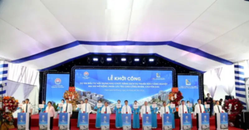 Hải Phòng khởi công khu nhà lưu trú 1.129 căn cho công nhân và chuyên gia