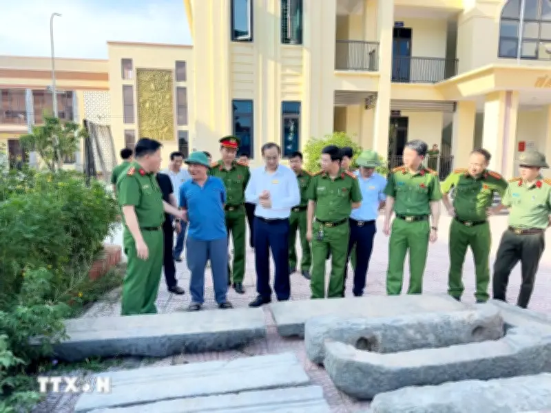 Hải Phòng: Trạm trộn cầu Đá Bạc bị kẻ trộm tẩu tán bằng xe cẩu