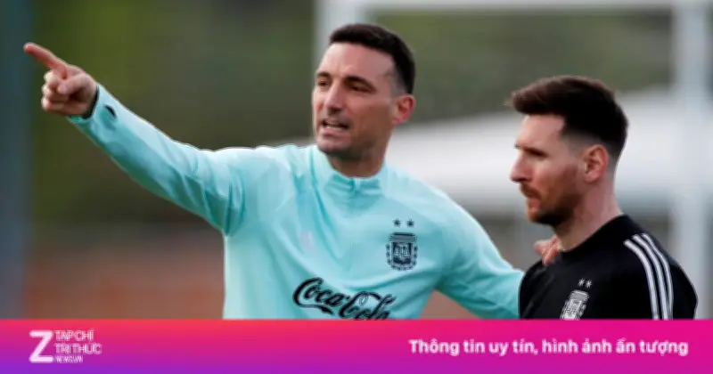 HLV Scaloni: Tôi luôn tham khảo ý kiến Messi trước mọi quyết định