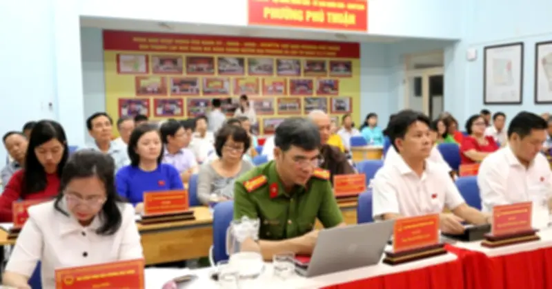 HĐND phường Phú Thuận thông qua đề án sắp xếp 31 khu phố