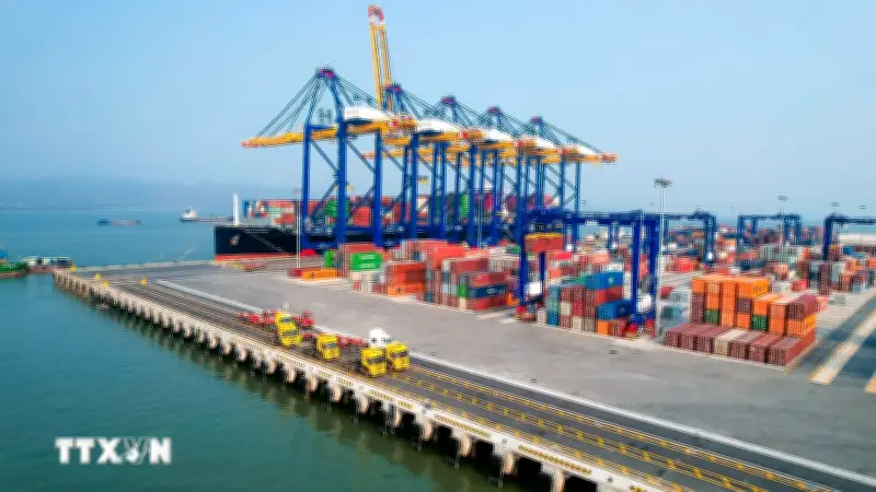 Hàng hóa qua cảng Hải Phòng tăng hơn 11%, đón siêu tàu gần 214.000 DWT