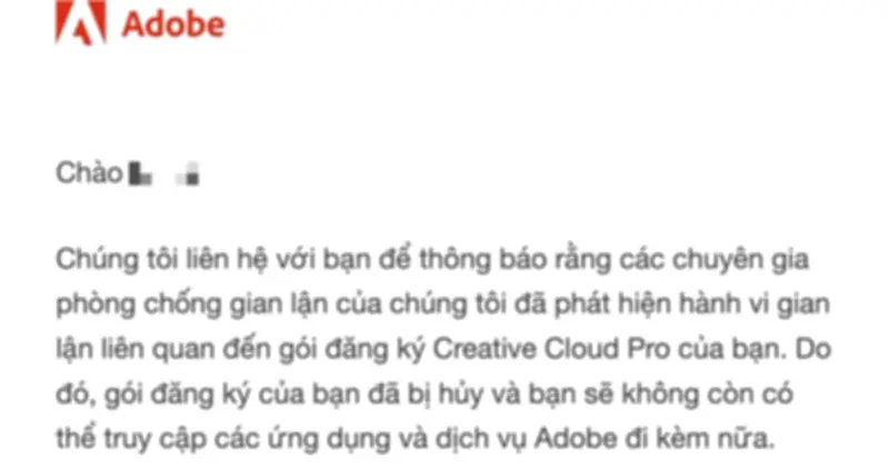Hàng loạt người dùng Việt bị Adobe khóa tài khoản vì 'gian lận' dù trả tiền đầy đủ