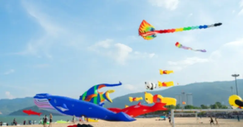 Hàng ngàn người đổ về biển Quy Nhơn chiêm ngưỡng lễ hội diều khổng lồ
