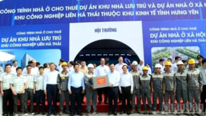 Hưng Yên khởi công dự án nhà ở xã hội 1.800 tỷ đồng cho công nhân