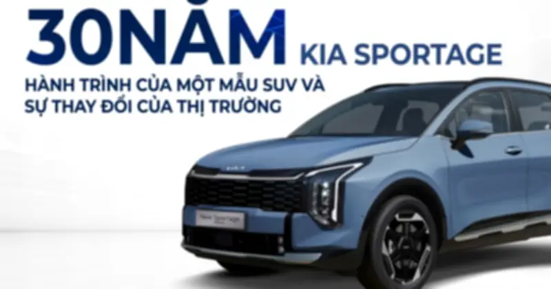 Hành trình 30 năm Kia Sportage: Từ SUV địa hình đến xe đô thị thông minh