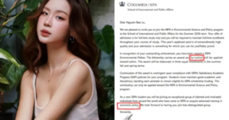 Hoa hậu Bảo Ngọc bị tố thư mời học thạc sĩ 'phông bạt', chỉnh sửa liên tục gây tranh cãi