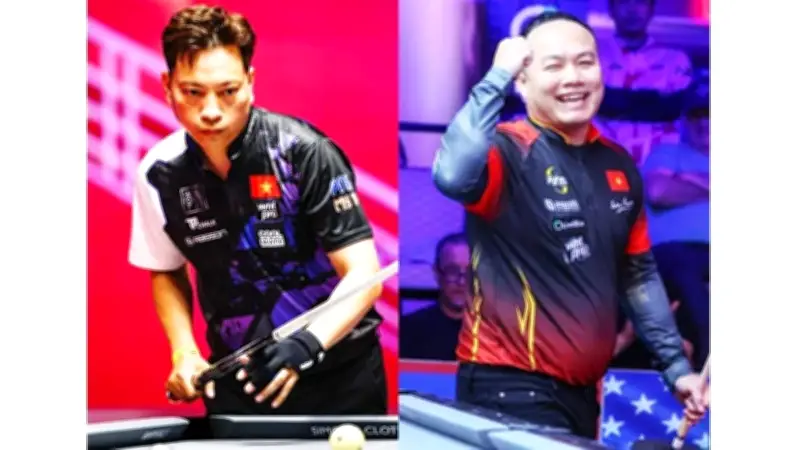Hoàng 'Sao' thắng Tkon 120-80 ở trận marathon 200 rack billiards