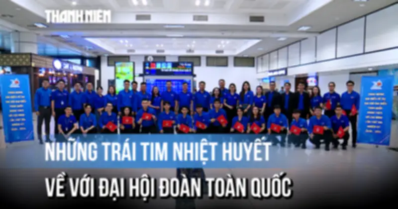 Đại hội Đoàn toàn quốc lần thứ XIII: Sắc xanh thanh niên hội tụ tại sân bay Nội Bài