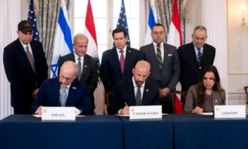 Israel và Liban ký thỏa thuận khung về tranh chấp biên giới