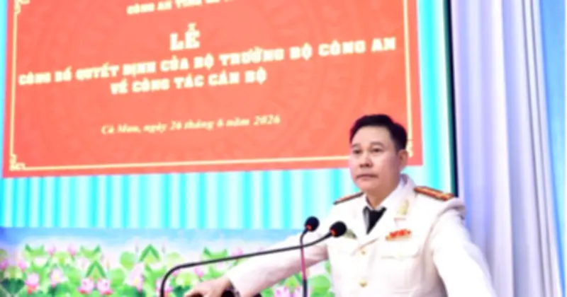 Điều động Phó giám đốc Công an Đồng Nai giữ chức Phó giám đốc Công an Cà Mau