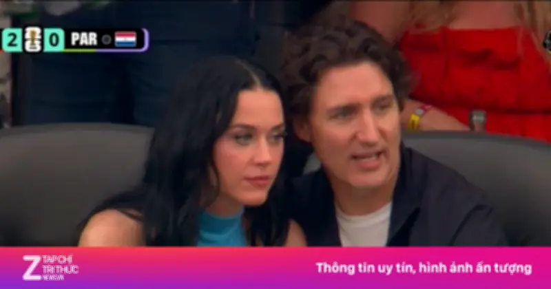 Justin Trudeau bị chỉ trích vì xem Mỹ đá World Cup cùng Katy Perry