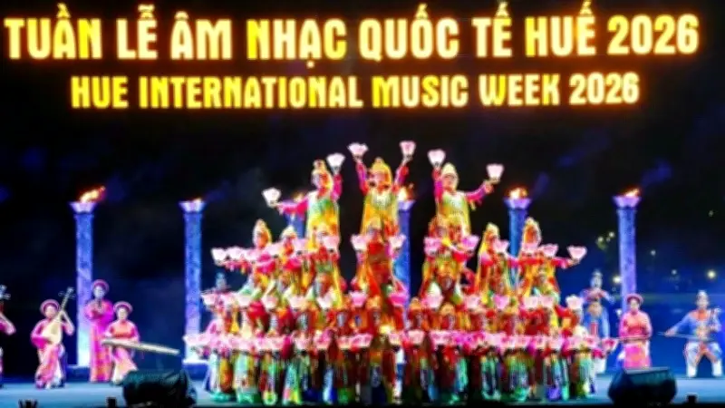 Khai mạc Tuần lễ Âm nhạc quốc tế Huế 2026 bên dòng sông Hương