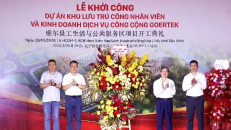 Khởi công dự án khu lưu trú công nhân Goertek tại Bắc Ninh